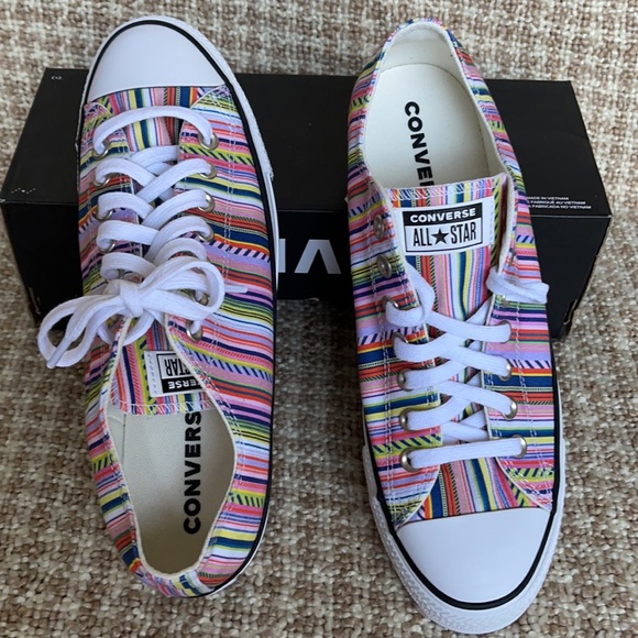 Converse Ctas OX White/Multi/Black MEN`S - Picture 13 of 16